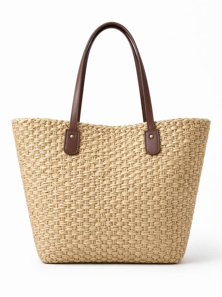 Woven Straw Tote